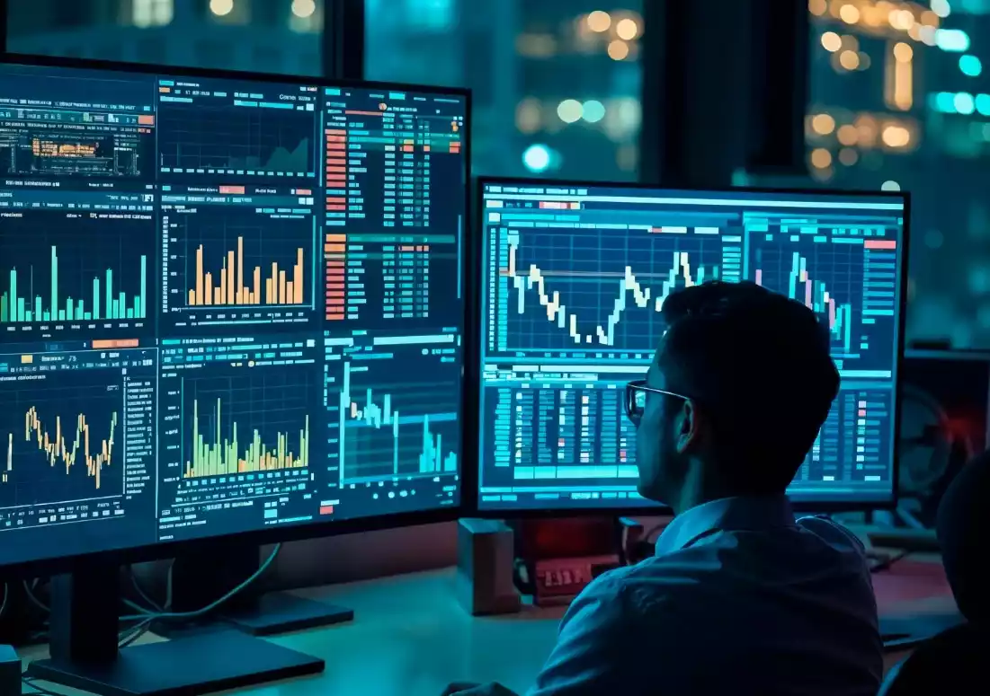 Stock Chart Illustration